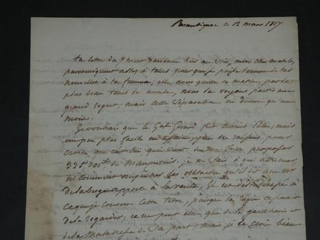 Lettre autographe à M. Le Comte Anatole de Montesquiou - "L'apparition sur l'horizon [de Talleyrand] me paraît toujours un funeste présage" - 3 pages ...
