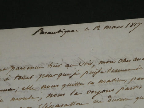 Lettre autographe à M. Le Comte Anatole de Montesquiou - "L'apparition sur l'horizon [de Talleyrand] me paraît toujours un funeste présage" - 3 pages ...
