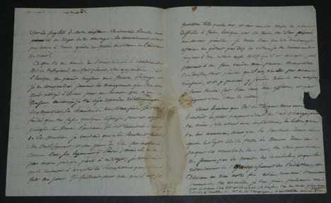Lettre autographe à M. Le Comte Anatole de Montesquiou - "L'apparition sur l'horizon [de Talleyrand] me paraît toujours un funeste présage" - 3 pages ...