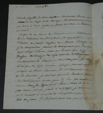 Lettre autographe à M. Le Comte Anatole de Montesquiou - "L'apparition sur l'horizon [de Talleyrand] me paraît toujours un funeste présage" - 3 pages ...