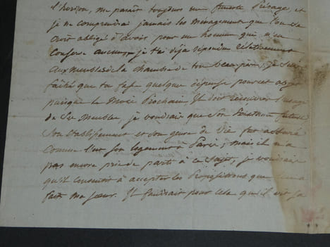 Lettre autographe à M. Le Comte Anatole de Montesquiou - "L'apparition sur l'horizon [de Talleyrand] me paraît toujours un funeste présage" - 3 pages ...