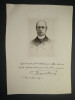 Edouard HERV&Eacute; - GRAVURE le 5 d&eacute;cembre 1891 avec citation et signature imprim&eacute;e. Edouard HERV&Eacute;