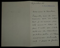 Jules JUSSERAND - LETTRE AUTOGRAPHE SIGN&Eacute;E AU DIRECTEUR DU JOURNAL LE TEMPS 1928. Jules JUSSERAND