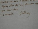 Abel VILLEMAIN Lettre Autographe Sign&eacute;e Recommandation d'un bachelier. Abel VILLEMAIN