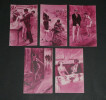 5 Cartes postales portraits de femmes curiosa sign&eacute;es Yves Die&yuml; dit Thiey. Yves Die&yuml; dit Thiey