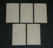 5 Cartes postales portraits de femmes curiosa sign&eacute;es Yves Die&yuml; dit Thiey. Yves Die&yuml; dit Thiey