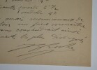 LETTRE AUTOGRAPHE SIGN&Eacute;E, ECOLE SUP A&Eacute;RONAUTIQUE, 1912. Jean-Baptiste Roche