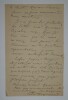 LETTRE AUTOGRAPHE SIGN&Eacute;E, &Agrave; Alfred FREDERIX, D&Eacute;CEMBRE 1884. HUGUENET F&eacute;lix