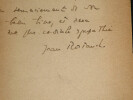 Jean Rostand - Note autographe sign&eacute;e de remerciement. Jean Rostand