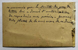 Anne Caroline MENARD, dite Ana&iuml;s S&Eacute;GALAS, Po&eacute;tesse - CARTE DE VISITE AUTOGRAPHE. Ana&iuml;s S&Eacute;GALAS