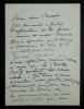 BATAILLE Henry - Int&eacute;ressante LETTRE AUTOGRAPHE SIGN&Eacute;E. Henry Bataille