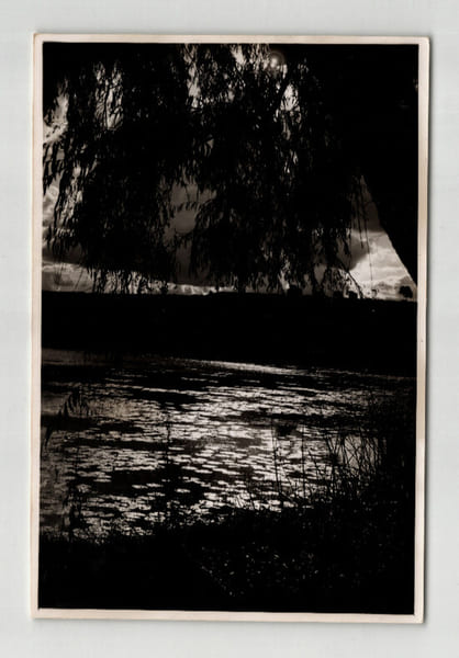 Photographie argentique Ann&eacute;es 60 Madagascar Paysage Coucher de soleil. 