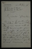 Henri ROCHEFORT - LETTRE AUTOGRAPHE SIGN&Eacute;E DE REMERCIEMENTS AU DIRECTEUR, 1888. Henri ROCHEFORT