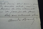 Andr&eacute; BRUL&Eacute; - LETTRE AUTOGRAPHE SIGN&Eacute;E, Th&eacute;&acirc;tre de la Madeleine. Andr&eacute; Brul&eacute;