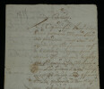 Document officiel militaire Reconnaissance de services Real Hacienda Madrid 1715. 