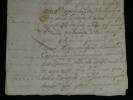 Document officiel militaire Reconnaissance de services Real Hacienda Madrid 1715. 