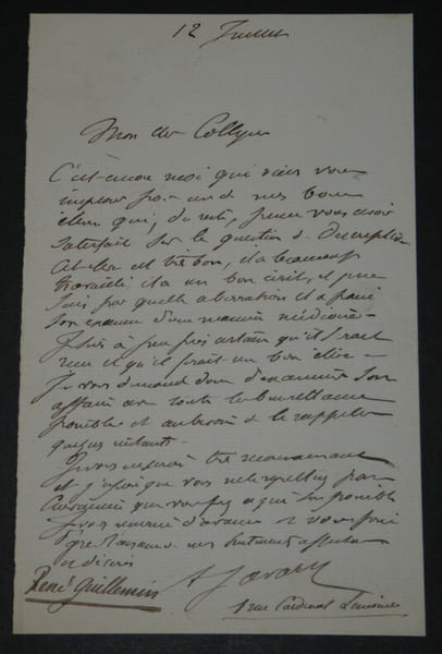 Paul-&Eacute;mile JAVARY - LETTRE AUTOGRAPHE SIGN&Eacute;E. Paul-&Eacute;mile JAVARY