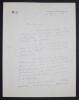 Marcel JULLIAN - LETTRE AUTOGRAPHE SIGN&Eacute;E EN R&Eacute;PONSE A UNE INVITATION, 1960. Marcel JULLIAN