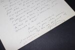 Marcel JULLIAN - LETTRE AUTOGRAPHE SIGN&Eacute;E EN R&Eacute;PONSE A UNE INVITATION, 1960. Marcel JULLIAN