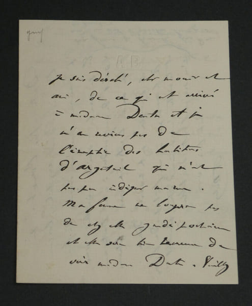 Adolphe BELOT - LETTRE AUTOGRAPHE SIGN&Eacute;E - 3 pages. Adolphe BELOT