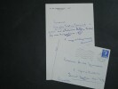 Jean-Jacques BERNARD - LETTRE AUTOGRAPHE SIGN&Eacute;E, fils de Tristan BERNARD. Jean-Jacques Bernard