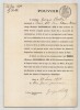 Pouvoir sign&eacute; Georges Rolle – Collection coh&eacute;rente de 50 auteurs & musiciens. Georges Rolle