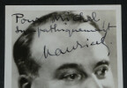 Mauricet, acteur - Carte postale sign&eacute;e et d&eacute;dicac&eacute;e. Mauricet (Georges Maurice Renaut)