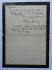 Fernand VAND&Eacute;REM - LETTRE AUTOGRAPHE SIGN&Eacute;E DE DEUIL, 1901. Fernand VAND&Eacute;REM