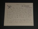 Serge BASSET - Lettre autographe sign&eacute;e &agrave; son ma&icirc;tre. Serge BASSET