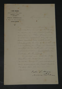 Abbé MOIGNO - BELLE LETTRE AUTOGRAPHE SIGNÉE, POUR LA BÉNÉDICTION DE SES OEUVRES