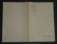 Abbé MOIGNO - BELLE LETTRE AUTOGRAPHE SIGNÉE, POUR LA BÉNÉDICTION DE SES OEUVRES