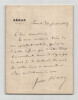 Jules Simon - Lettre autographe sign&eacute;e - Cet article trop bienveillant - 1889. Jules Simon