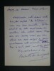 LETTRE AUTOGRAPHE SIGN&Eacute;E &Agrave; Charles FOLEY, c. 1901. MARGUERITTE Paul et Victor