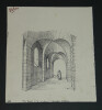 Vo&ucirc;te continue - Vo&ucirc;te d'ar&ecirc;te &agrave; la romaine, Berceau continu - Dessin original sign&eacute;. Louis Henri Laffill&eacute;e