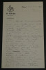 Stanislas RZEWUSKI, Auteur- LETTRE &Eacute;LOGIEUSE AUTOGRAPHE SIGN&Eacute;E, Paris, 1904. Stanislas RZEWUSKI