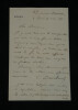 &Eacute;mile Deschanel - LETTRE AUTOGRAPHE SIGN&Eacute;E &Agrave; A. Scheler - 1890. &Eacute;mile Deschanel