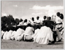 Photographie argentique de 1958 Rwanda C&eacute;r&eacute;monie au rythme des tambours. Raymond Darolle / PHOTO EUROPRESS