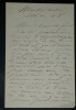 Eug&eacute;nie CASANOVA - LETTRE AUTOGRAPHE SIGN&Eacute;E, 1908, Montifault. Eug&eacute;nie Casanova