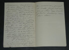 Eug&eacute;nie CASANOVA - LETTRE AUTOGRAPHE SIGN&Eacute;E, 1908, Montifault. Eug&eacute;nie Casanova