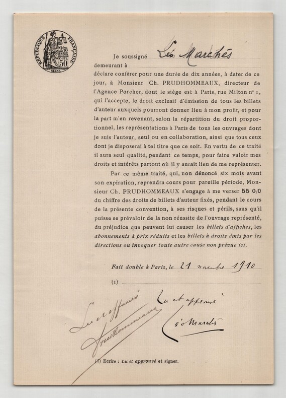 Pouvoir sign&eacute; L&eacute;o March&egrave;s – Collection coh&eacute;rente de 50 auteurs & musiciens. L&eacute;o March&egrave;s