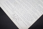 Marcel JULLIAN, &Eacute;crivain - TAPUSCRIT SIGN&Eacute; DE REMERCIEMENTS A Roger VALUET, 1960. Marcel JULLIAN