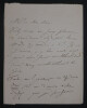 Louis ERNAULT, Professeur & po&egrave;te - LETTRE AUTOGRAPHE SIGN&Eacute;E. Louis ERNAULT