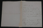 Louis ERNAULT, Professeur & po&egrave;te - LETTRE AUTOGRAPHE SIGN&Eacute;E. Louis ERNAULT