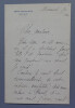 Mariette SULLY, Chanteuse - LETTRE AUTOGRAPHE SIGN&Eacute;E. Mariette SULLY