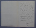 Mariette SULLY, Chanteuse - LETTRE AUTOGRAPHE SIGN&Eacute;E. Mariette SULLY