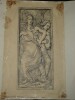 Choeur d'anges de la fa&ccedil;ade de Saint-Bernardin, P&eacute;rouse — Dessin original sign&eacute;, encre vers 1930. Louis Henri Laffill&eacute;e