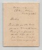 Charles Wagner - Pasteur - Lettre autographe sign&eacute;e - 1903. Charles Wagner