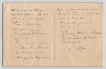 Charles Wagner - Pasteur - Lettre autographe sign&eacute;e - 1903. Charles Wagner