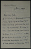 Andr&eacute; BELLESSORT - LETTRE AUTOGRAPHE SIGN&Eacute;E &agrave; Miguel ZAMACO&Iuml;S, 1940. Andr&eacute; Bellessort