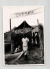Photographie argentique de 1958 Rwanda Brancard tress&eacute;, Gatsibu. 
